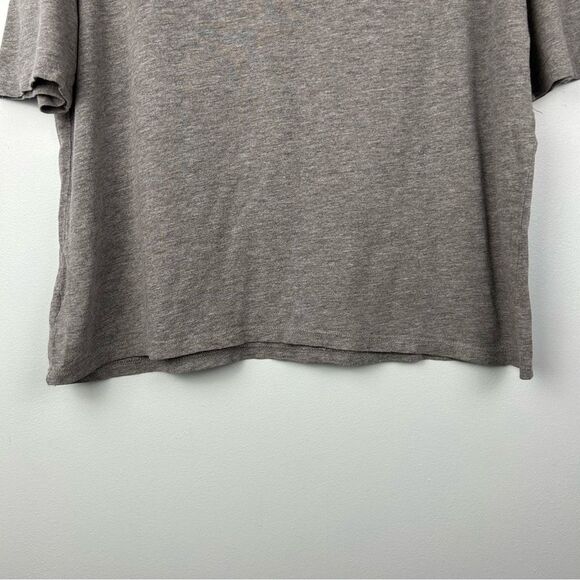 Disney Winnie the Pooh Cropped Rolled Neck Tee Shirt Gray W Cream Zebra Sz S - Picture 9 of 12